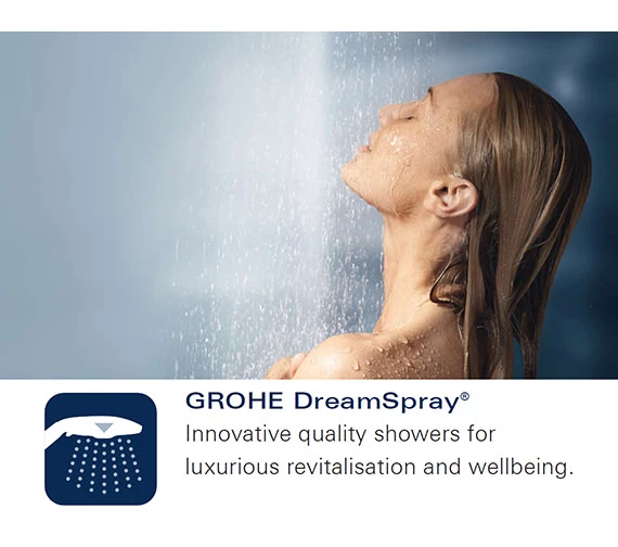 Grohe Rainshower F-Series 1 Spray Chrome Side Shower 4 Grohe Rainshower F-Series 1 Spray Chrome Side Shower - Image 4